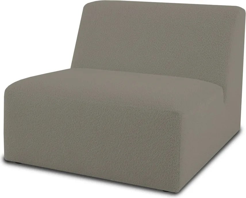 Светлокафяв модулен диван от букле (среден модул) Roxy – Scandic