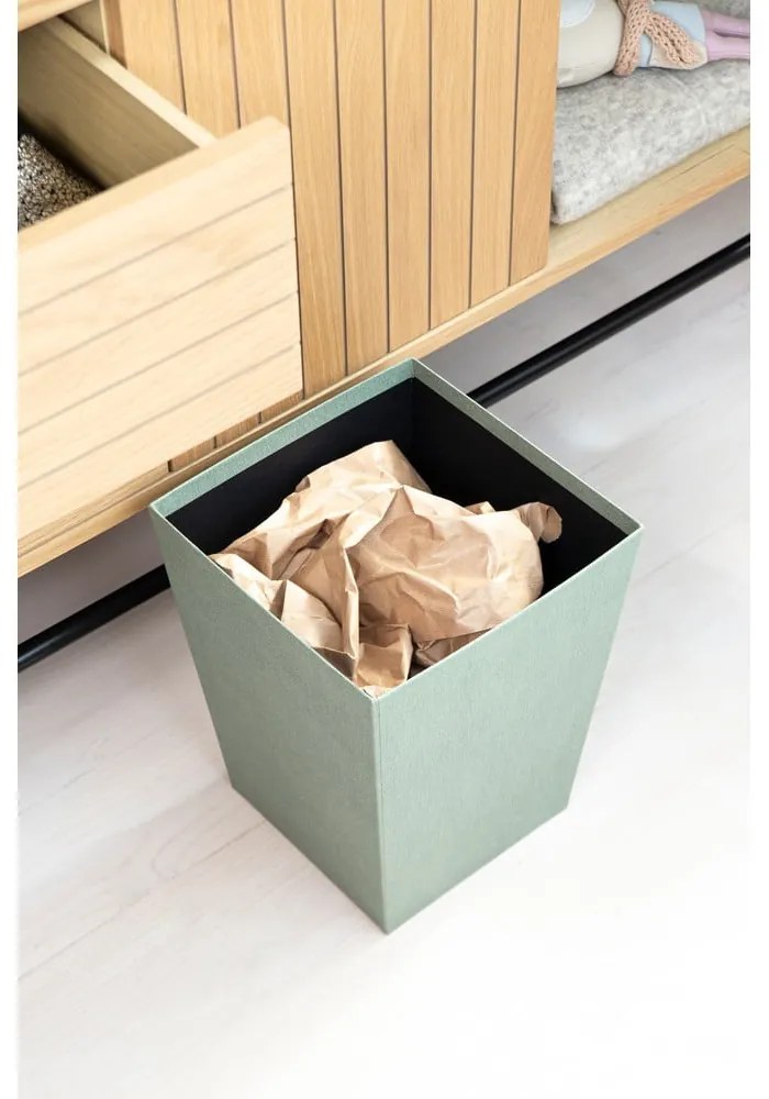 Кошче за боклук тюркоазено Sofia Canvas Paper Laminate – Bigso