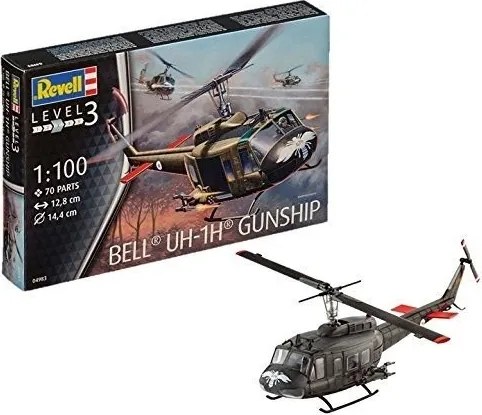 Revell - Сглобяем модел - Въртолет Bell UH - 1H
