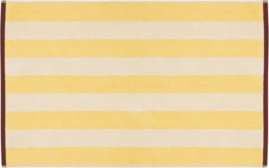 Жълт текстилен килим за баня 50x80 cm Gobo – noo.ma