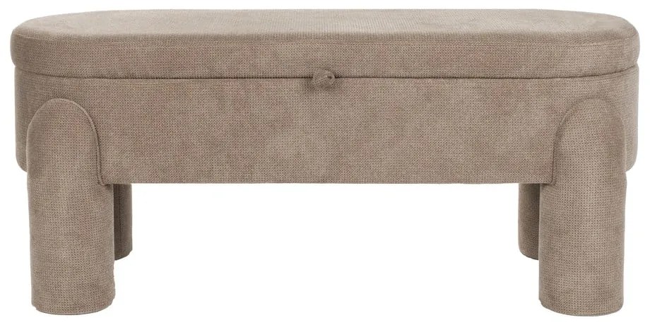 Светлокафява пейка Orly – White Label