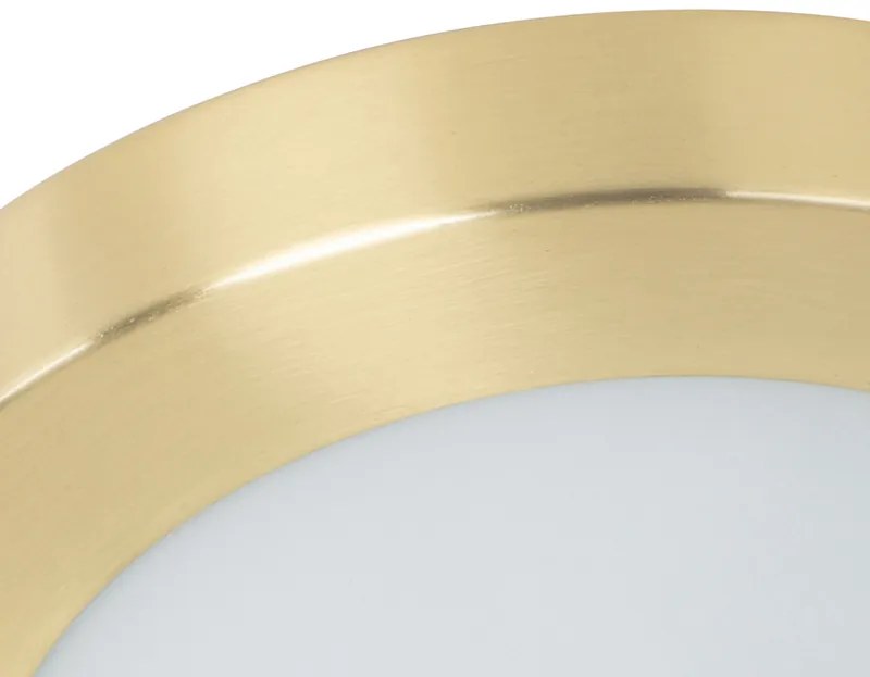 Модерна таванна лампа златиста 18 см IP44 - Yuma