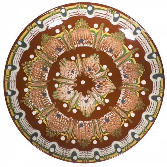 Чиния от троянска керамика ф26см /КК - Horecano