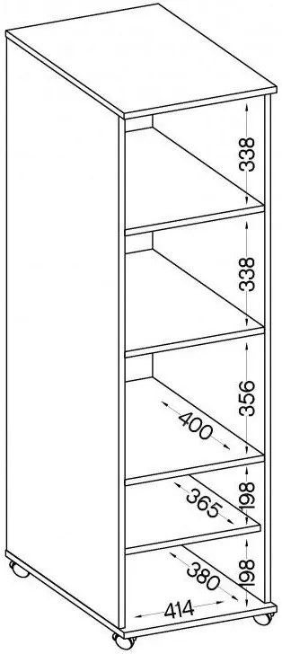 Подвижен шкаф за съхранение Warrior II-Fusiko