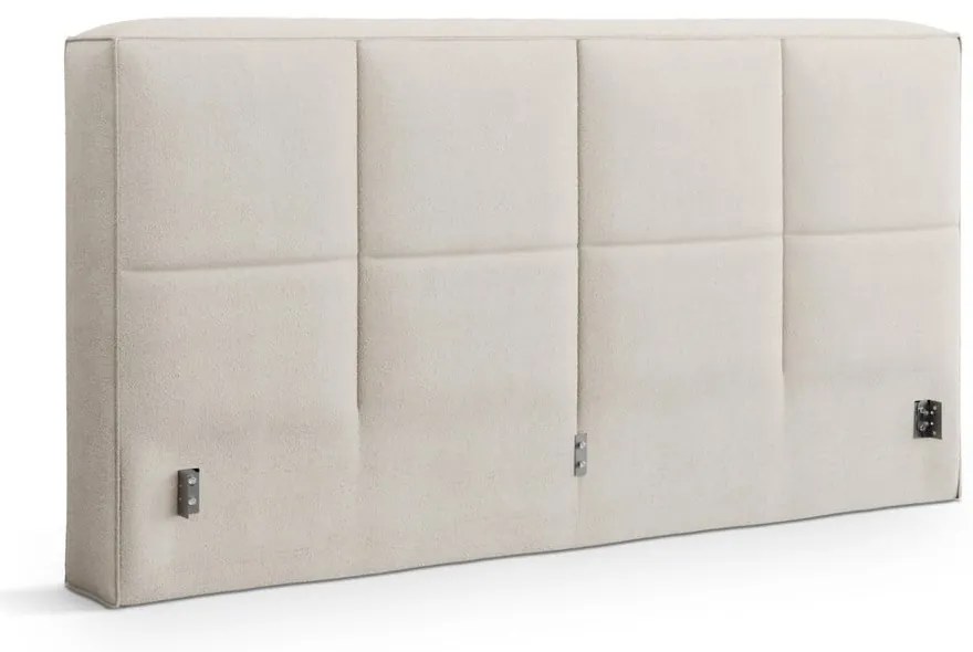 Кремава тапицирана табла за легло 209x100 cm Darren – Micadoni