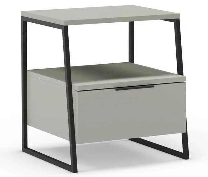 Зелено-сиво нощно шкафче Velia – Marckeric