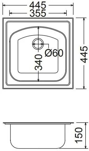 мивка Fortinox Valley 24050