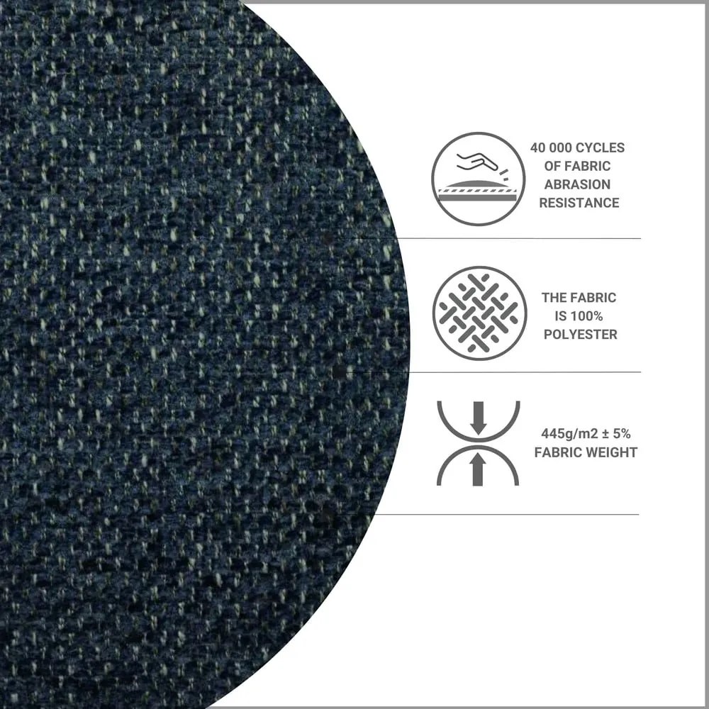 Тъмносиньо боксспринг легло с място за съхранение 180x200 cm Araya – Maison de Rêve