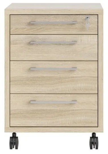 Заключващ се шкаф в дъбов декор в естествен цвят 48x68 cm Prima - Tvilum