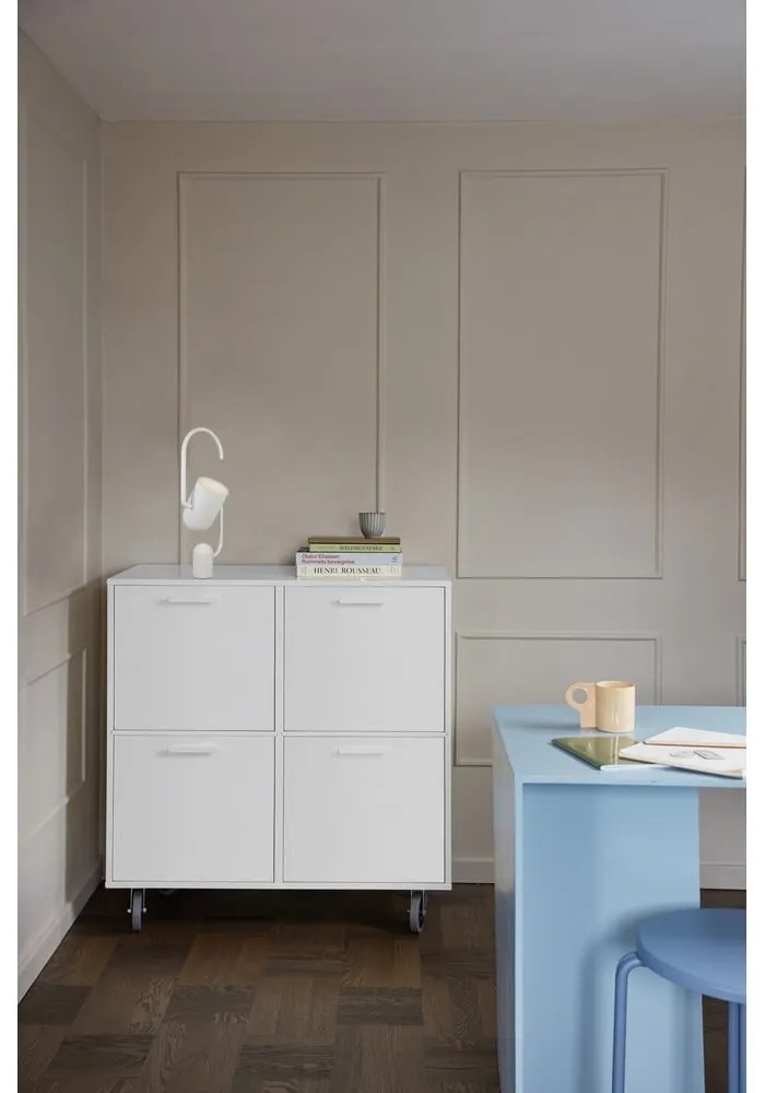 Бял нисък скрин 89x82 cm Keep by Hammel - Hammel Furniture