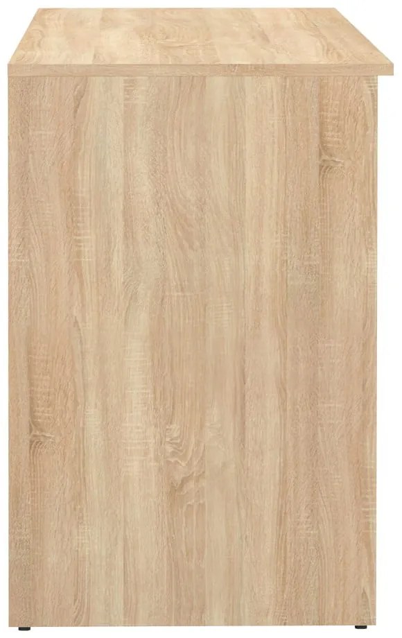 Работна маса с дъбов плот 50x115 cm Oxford - TemaHome