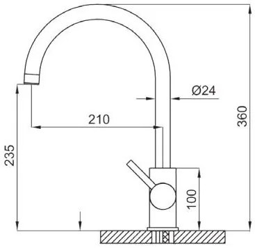 Кухненски кран TEOREMA Jabil New