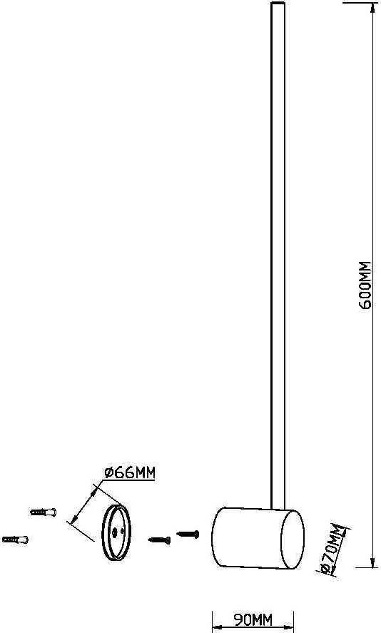 Maytoni Стенен осветител (аплик) - MOD237WL-L6BS3K