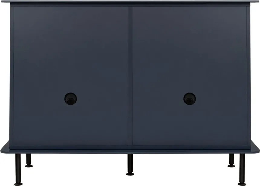 Тъмносин скрин с отвор за кабели 120x88x50 cm Suumo – noo.ma