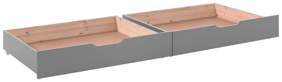 Сиви кутии за съхранение за детско легло 2 бр. PINO – Vipack