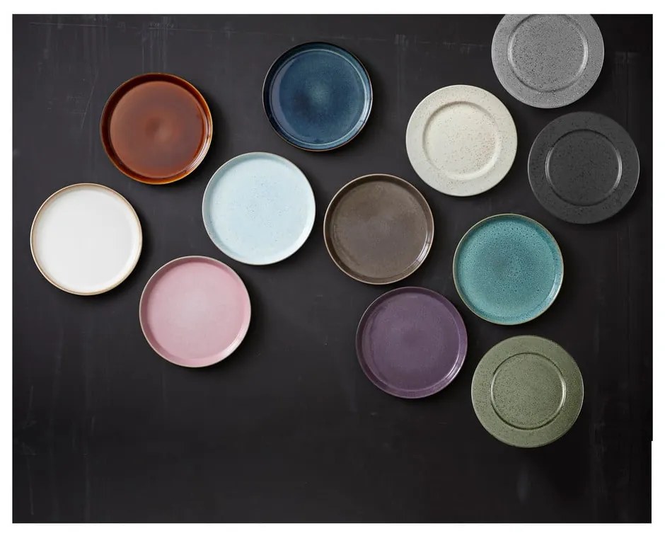 Черна/в кехлибарен цвят глинена чиния ø 27 cm Gastro Black/Amber – Bitz