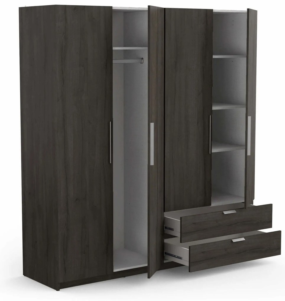 Гардероб 4-врати Glorious-Венге