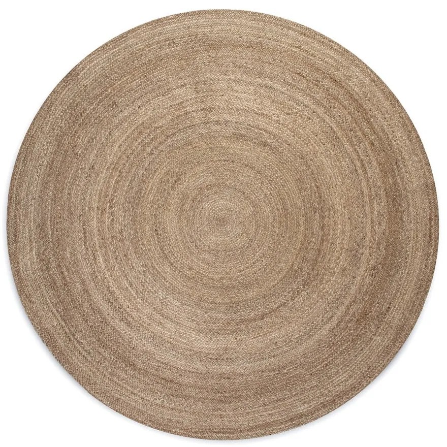 Сиво-бежов двустранен ютен кръгъл килим ø 100 cm Braided Grey – Hanse Home