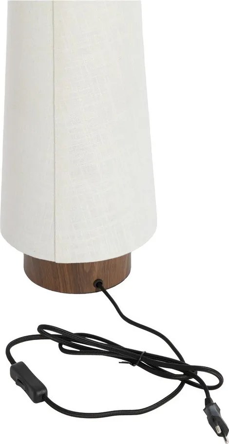 Кремава метална настолна лампа с текстилен абажур (височина 42 cm) Howie – Light & Living