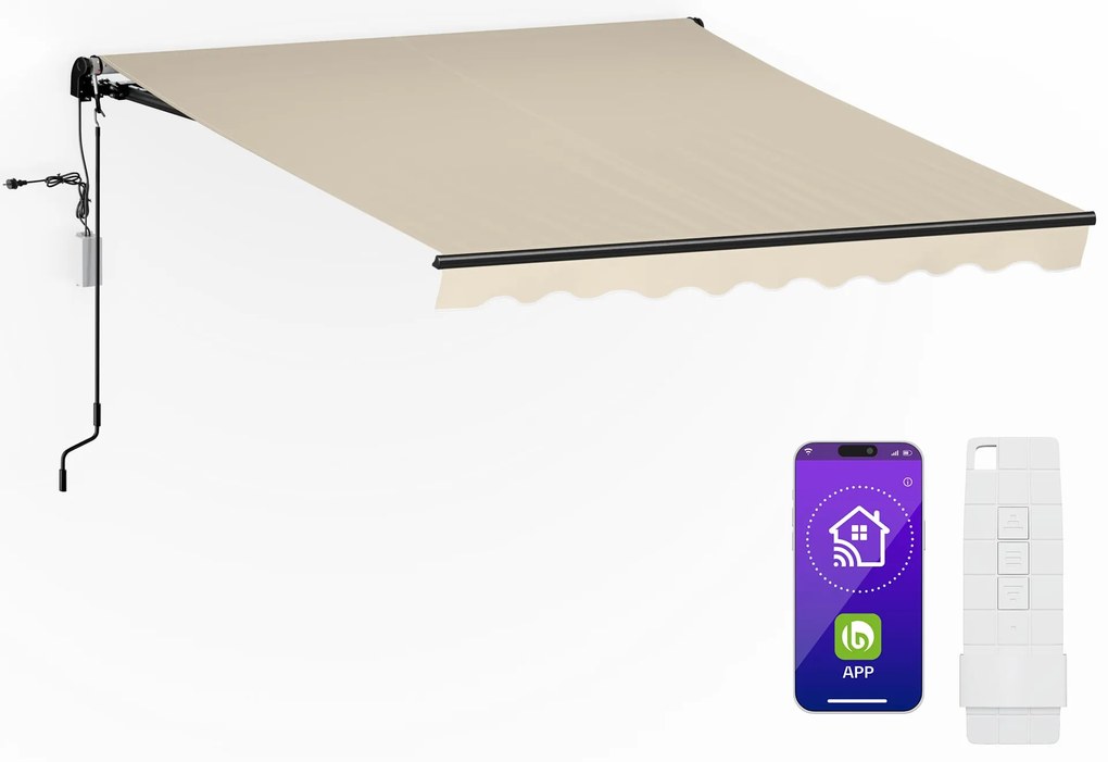 Blumfeldt CloudShade тента, Смарт контрол, UV защита, Стенен монтаж