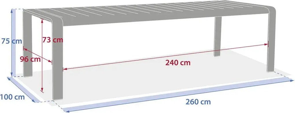 Градинска маса Hesperide Domilly