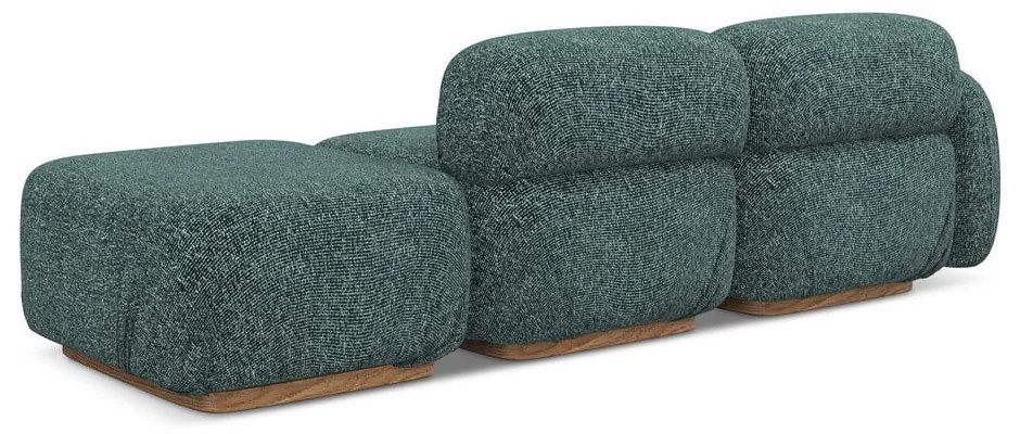 Тюркоазен модулна лежанка (ляв ъгъл) Ailani – Makamii