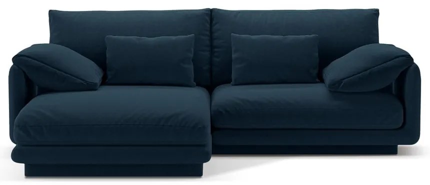 Тъмносин ъглов диван (ляв ъгъл) Torino – Micadoni Home