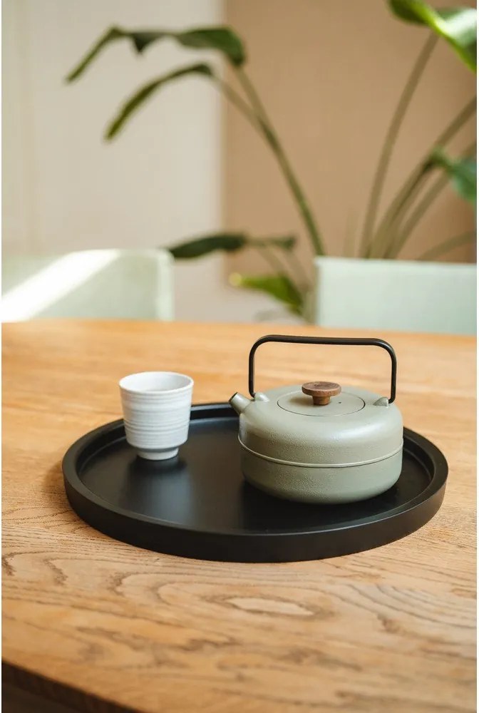 Чугунен чайник с цедка в цвят каки 750 ml Henan – Bredemeijer