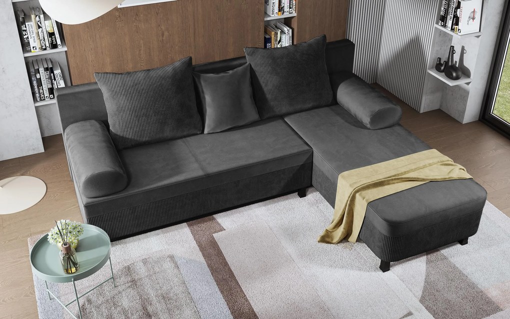 Разтегателен ъглов диван Делано