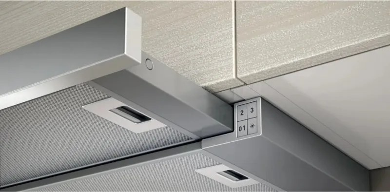 Абсорбатор за вграждане Elica Elite 14 Lux GRIX 60, 121 W, 60 см, Клас D, 304 м3/ч, LED осветление, Инокс