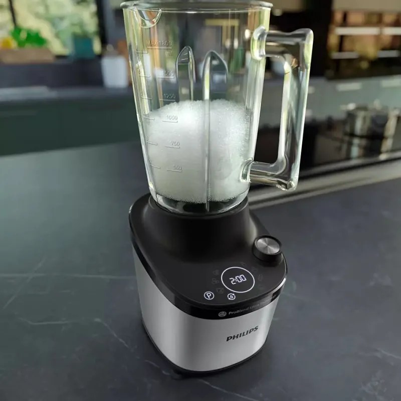 Преоценено: Блендер Philips HR3760/00, 1500W, 2L, ProBlend Ultra, Високоскоростен, Импулс, Черен
