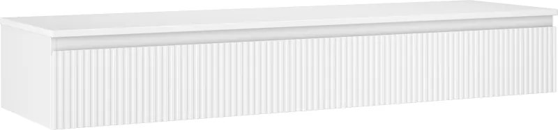 Mexen Rivel баня шкаф под умивалник 160 см с плот, 1 чекмедже, набраздена, бял мат - 91A20-16023-1-BFC01