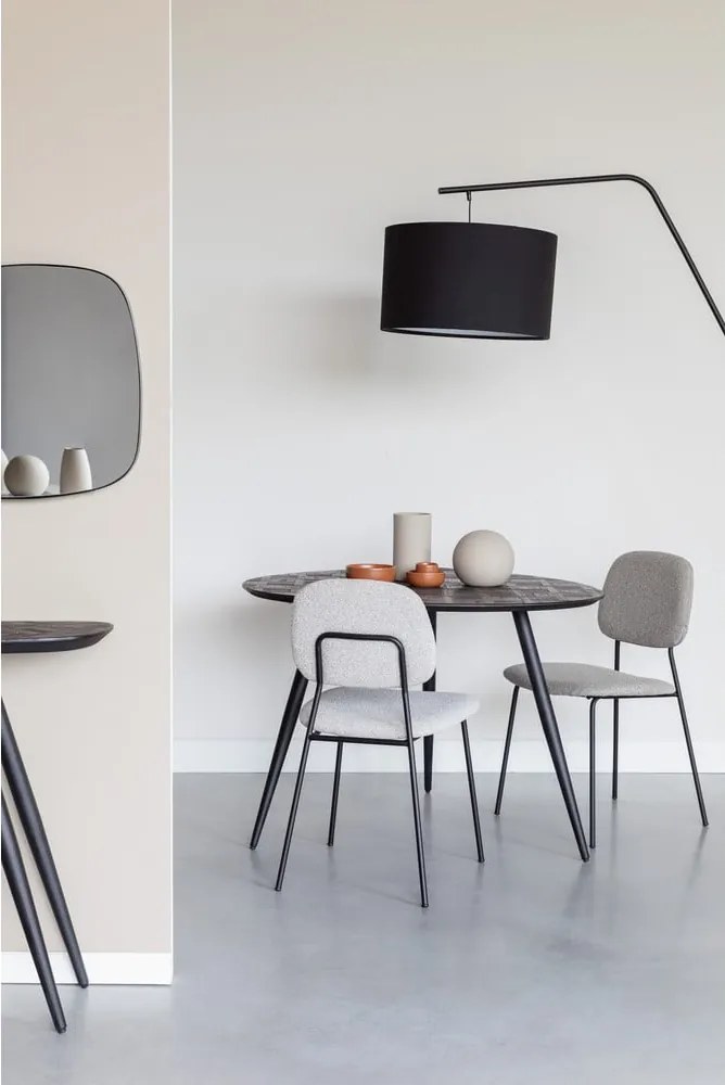 Кръгла трапезна маса от масивно тиково дърво 76x111 cm Webster – White Label