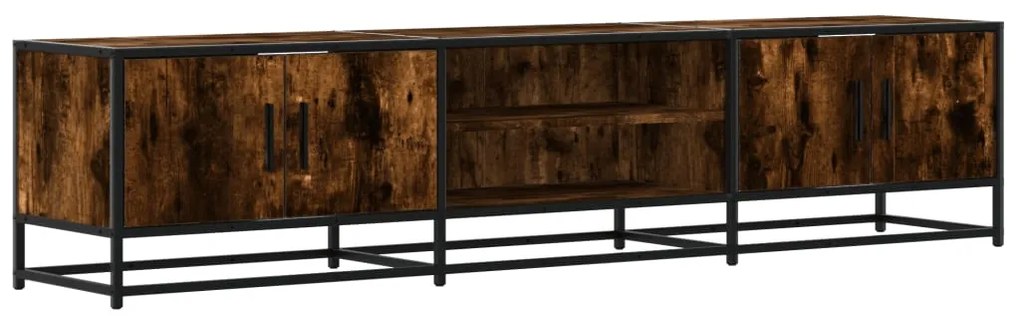 3300777 vidaXL ТB шкаф, опушен дъб, 180x35x41 см, инженерно дърво