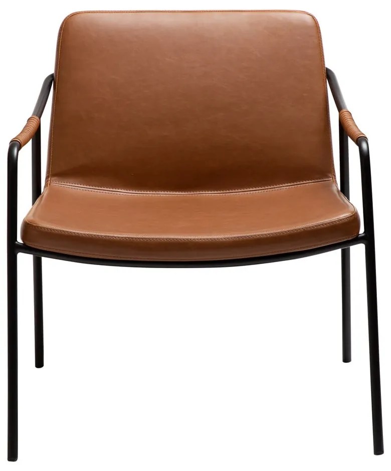 Кафяво кресло от изкуствена кожа Boto – DAN-FORM Denmark