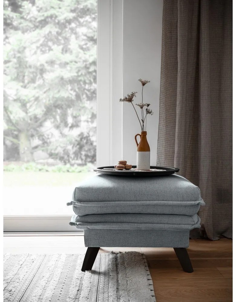 Светлосива табуретка за крака Charming Charlie - Miuform