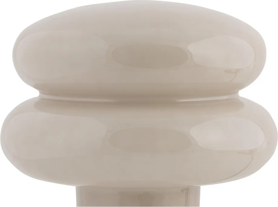 Бежова стъклена настолна лампа (височина 24 cm) Incesante – Leitmotiv