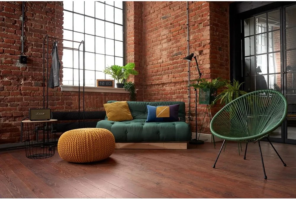 Тъмносив разтегателен диван 140 cm Roots – Karup Design