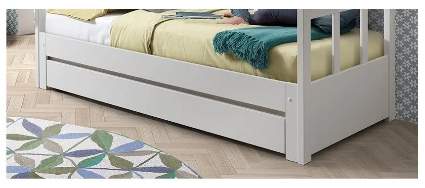 Бяла кутия за съхранение за детско легло PINO – Vipack