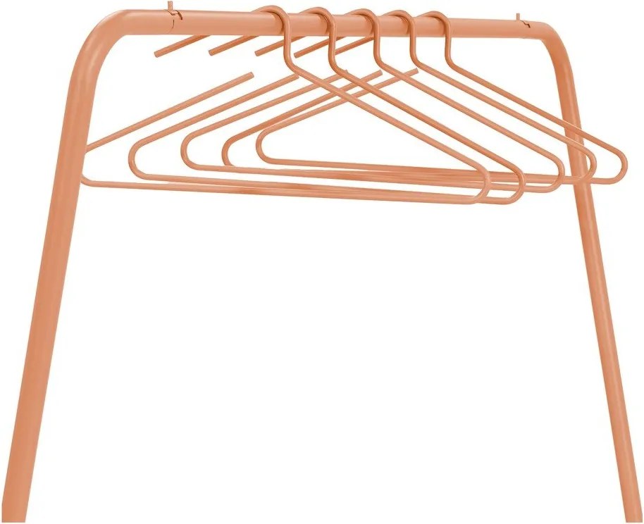Стоманена стойка за дрехи в цвят сьомга 118x160x57 cm Hang-On – Spinder Design