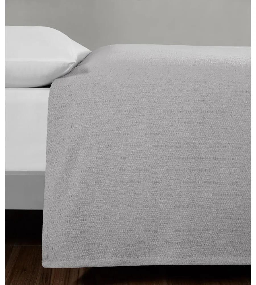 Сива памучна покривка за двойно легло 200x230 cm Serenity - Mijolnir