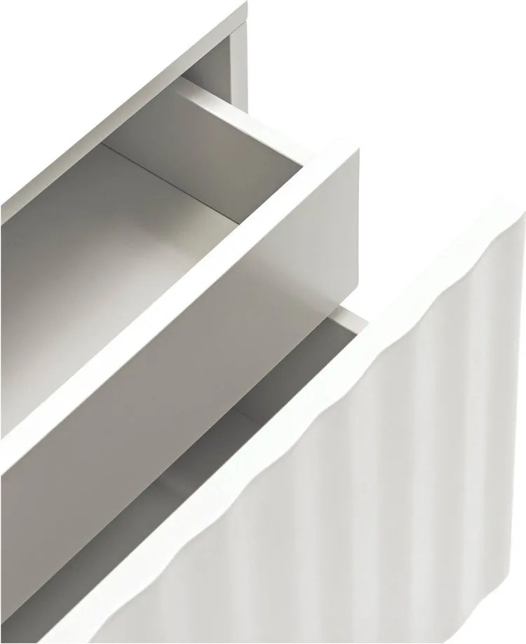 Бяло матово нощно шкафче Sierra – Teulat