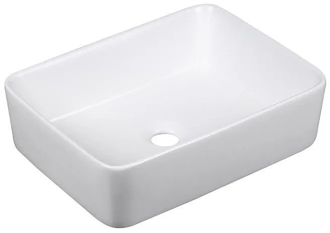 Мивка за баня ICB 863, монтаж върху плот, порцелан, бял, 48x37x13.5см