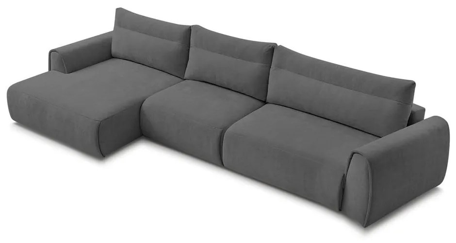 Сив ъглов диван Aden – Bobochic Paris