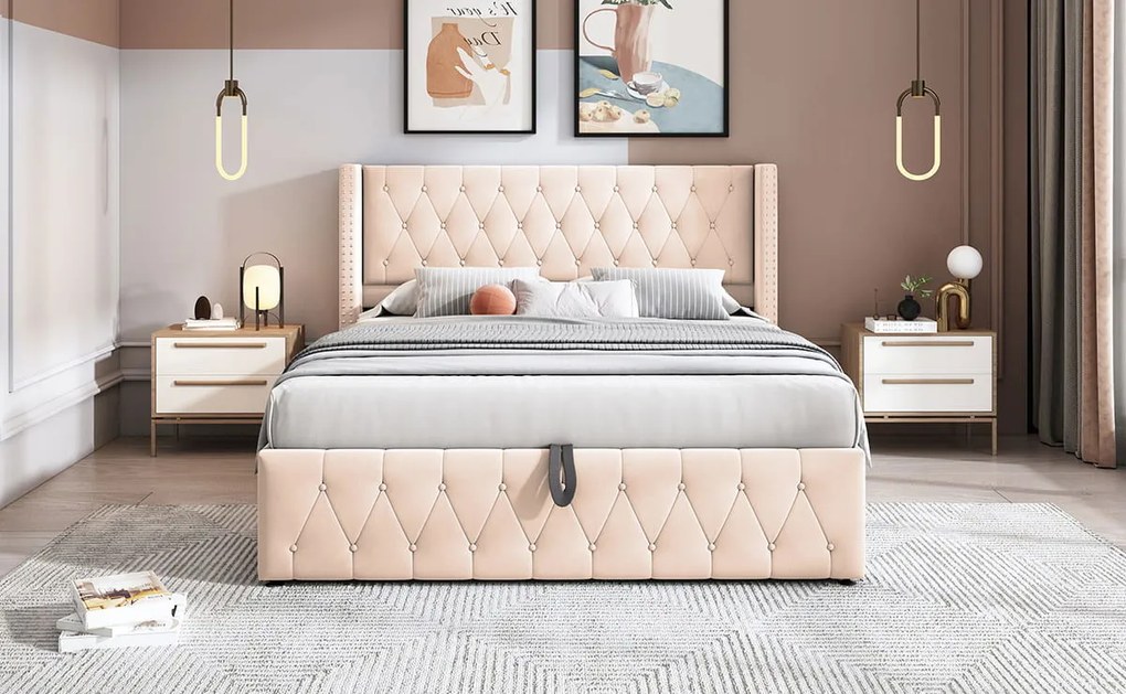 Тапицирано легло Zenmor-Бежов