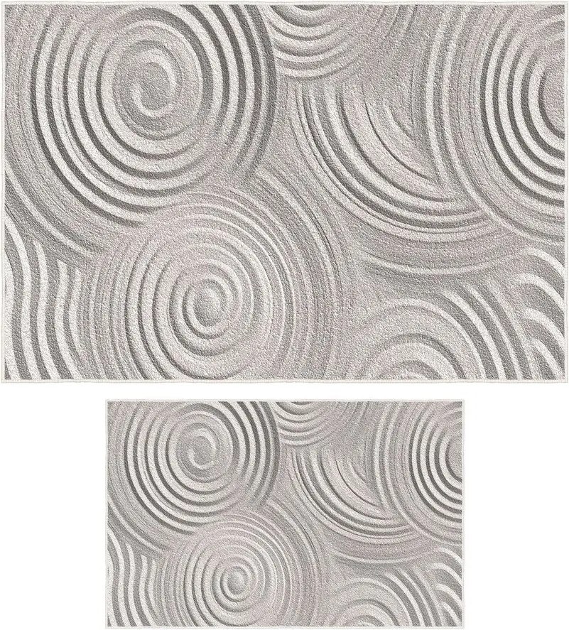 Светлосиви килими за баня в комплект 2 бр. 60x100 cm – Foutastic