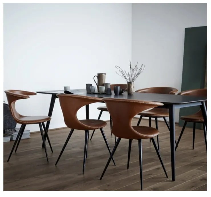 Кафяв стол от изкуствена кожа Flair - DAN-FORM Denmark