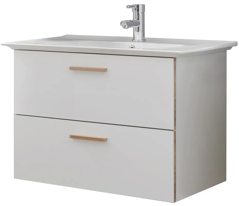 Бял керамичен умивалник без смесител 80x47 cm Set 931 - Pelipal