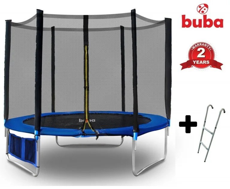 Buba  -  Детски батут Buba 8FT (252 см) с мрежа и стълба