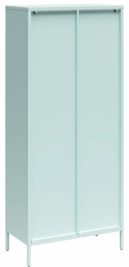 Светлосиня метална витрина 80x186x40 cm Luna – Støraa